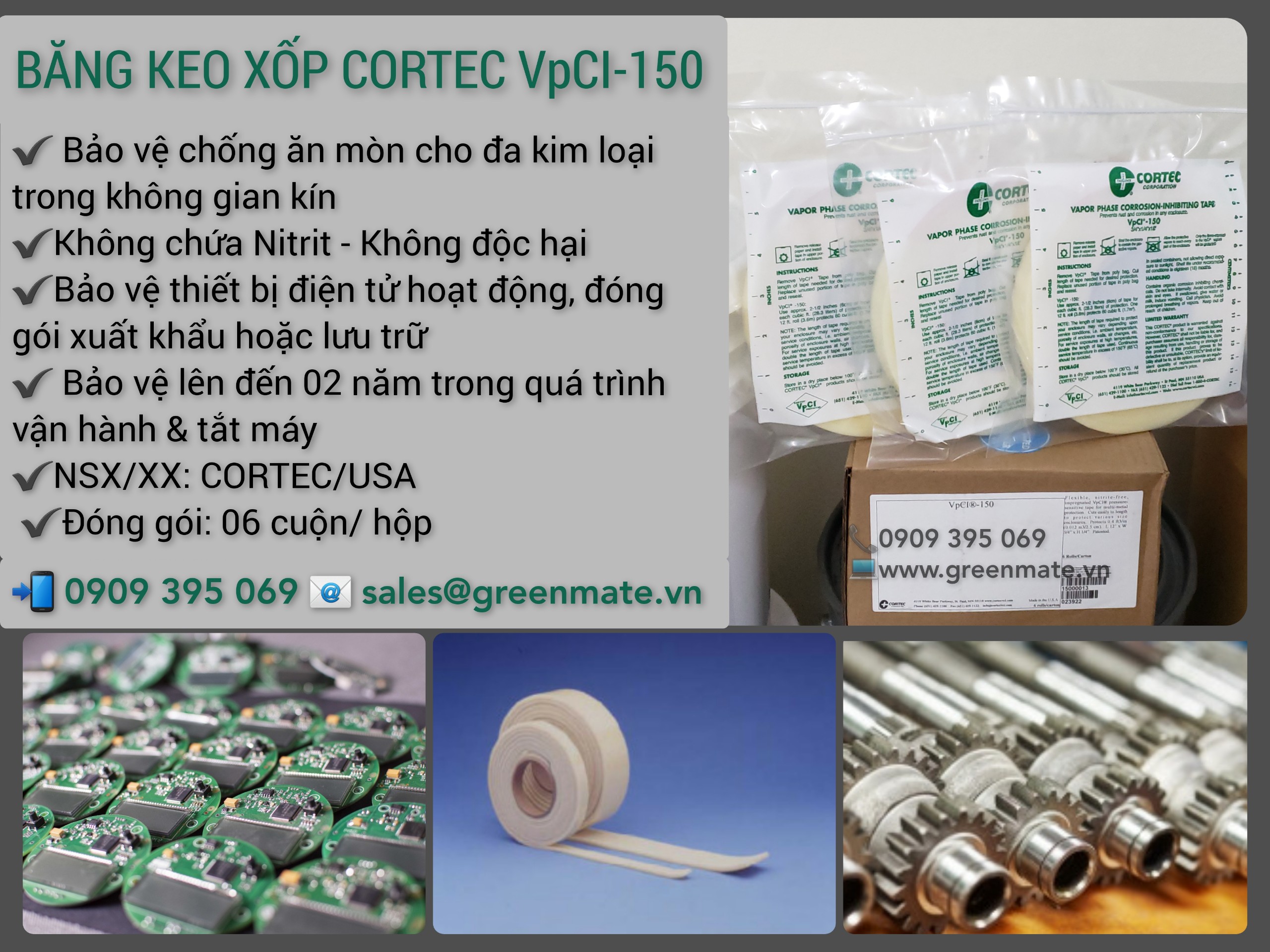 Băng xốp bảo vệ điện tử CORTEC VpCI-150